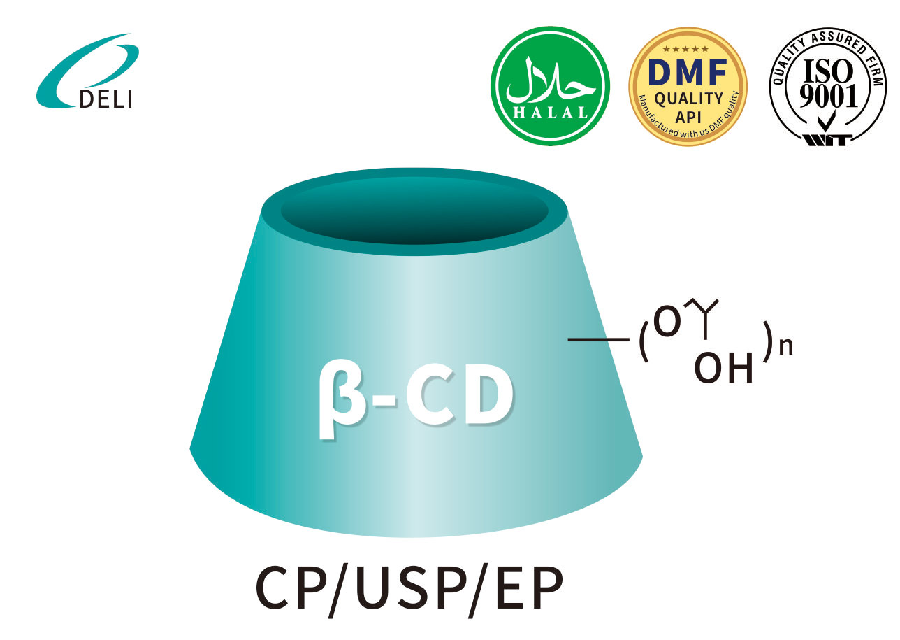 Deli biokeemiline hüdroksüpropüül Betadexi pulber USP ja EP klass